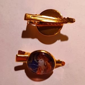 Alphonse Mucha hairclips